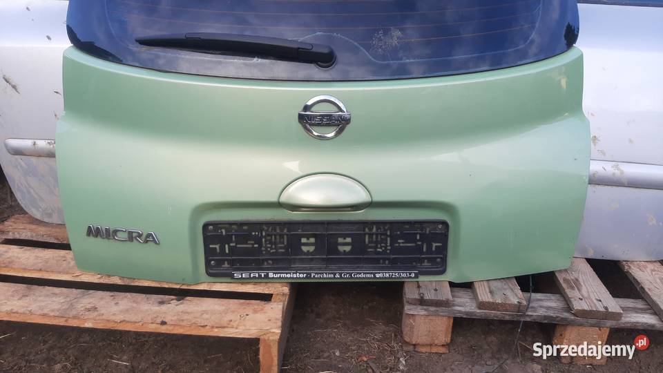 kompletna klapa bagażnika Nissan Micra K12 lak Dębno sprzedam