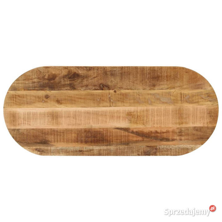 Blat stołu 140x60x25 owalny surowe drewno mango Blaty Warszawa