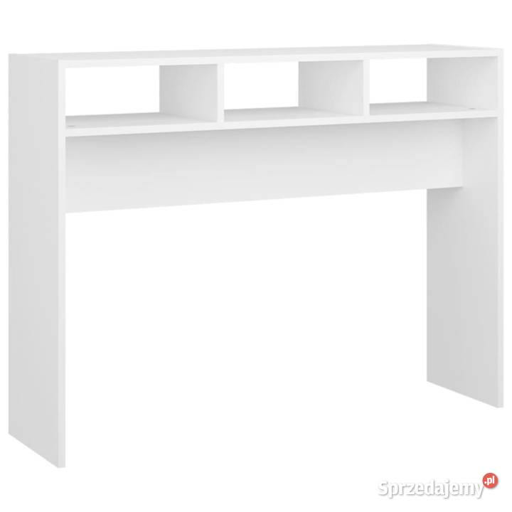 vidaXL Stolik konsolowy biały 105x30x80 mazowieckie Warszawa
