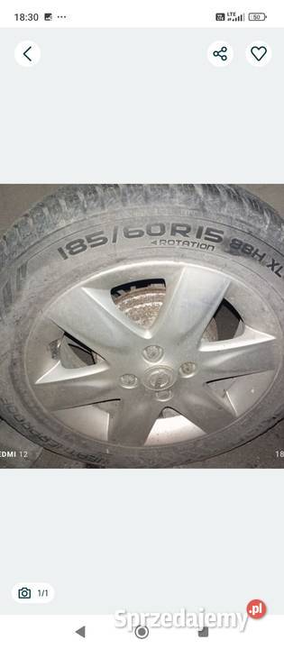 Felgi 4x100 nissan Micra k12 Średnica 15" Osięciny