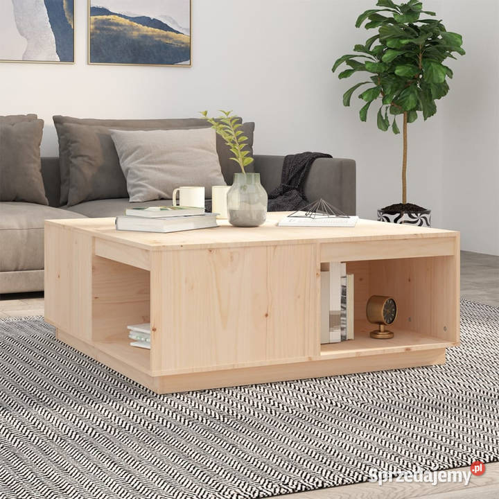 Stolik kawowy 100x101x405 lite drewno sosnowe Warszawa sprzedam