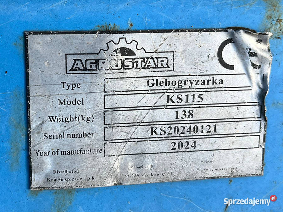 Glebogryzarka Agrostar KS115 MINI 2024 Kęty