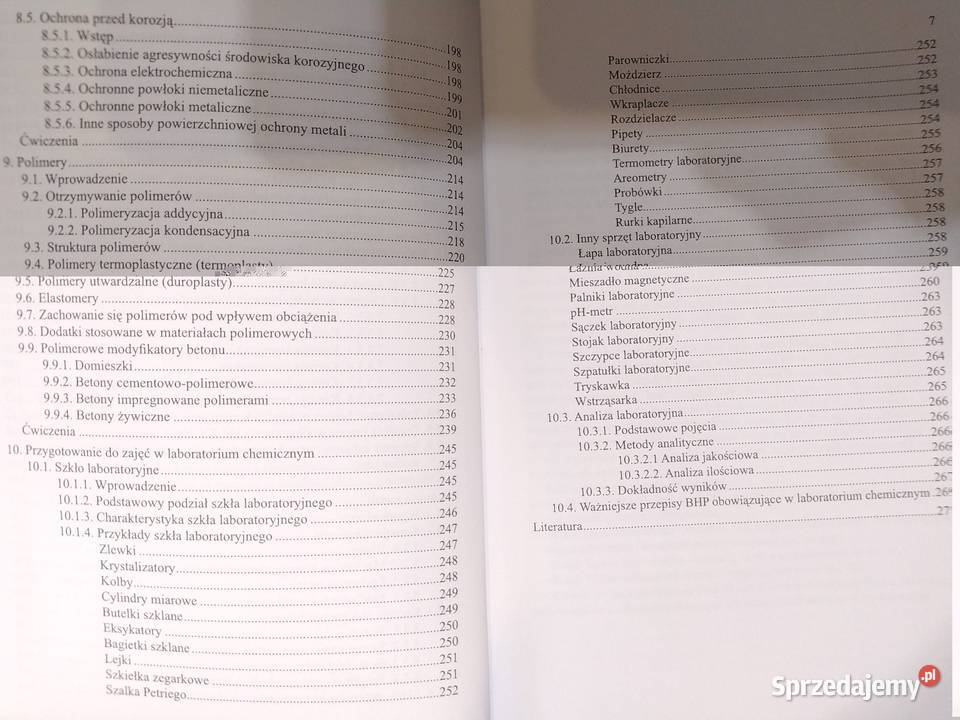 Chemia inżyniera budownictwa Fiertak Dębska Kraków
