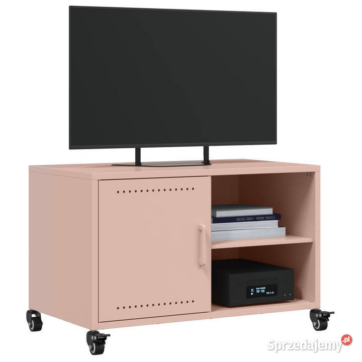 Szafka RTV różowa 68x39x435 stal WM846669 mazowieckie Warszawa
