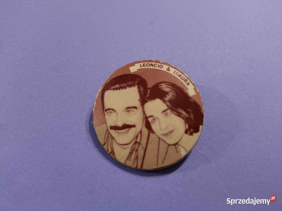 ISAURA LEONCIO przypinka PRL vintage Kraków sprzedam