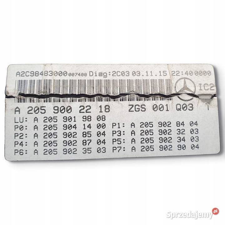 LICZNIK ZEGRY Zegar Mercedes W205 C205 Diesel Chełm