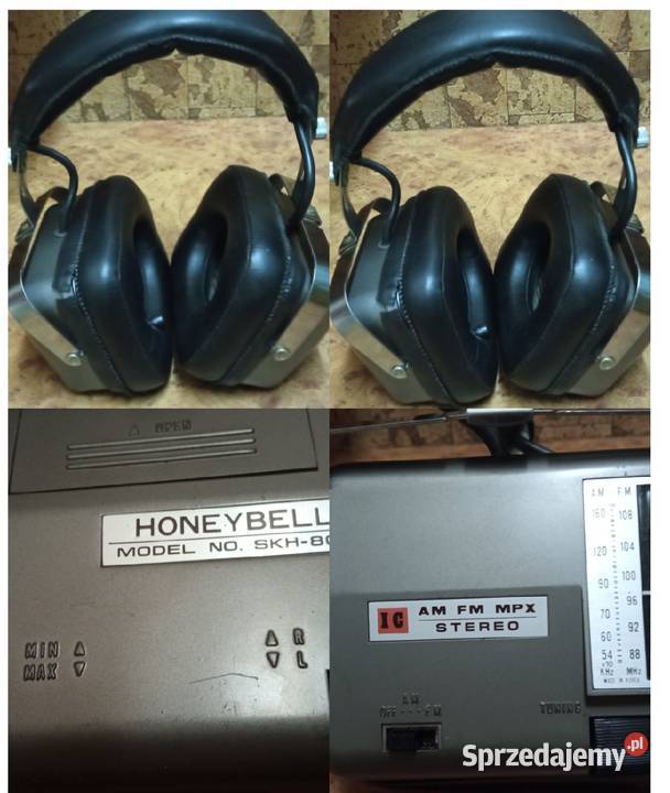 Słuchawki z radiem HONE Y BELL japońskie z lat dolnośląskie Wrocław sprzedam