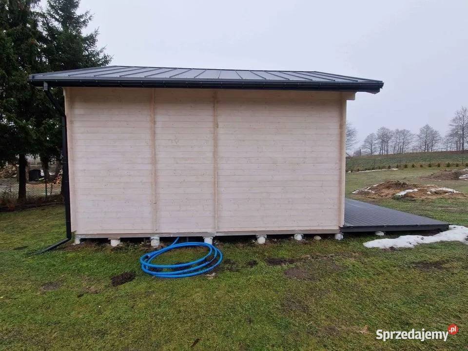 DREWNIANY DOMEK Całoroczny JAN III 65 27 M2 Mrągowo