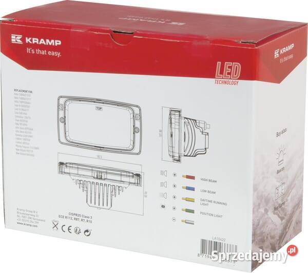 Reflektor przedni LED do Fendt Massey Ferguson Kamionna