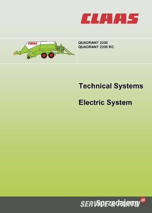 Claas QUADRANT 2200 2200RC instrukcja obsługi Kielce