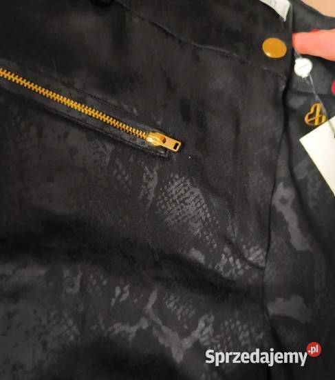 Spodnie Damskie Czarne Wzór Wąż M Nowe InFront Bydgoszcz sprzedam