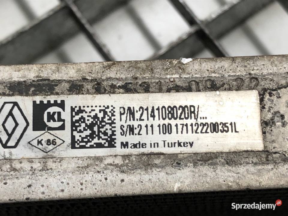 DODATKOWA CHŁODNICA WODY RENAULT CLIO V 16 94