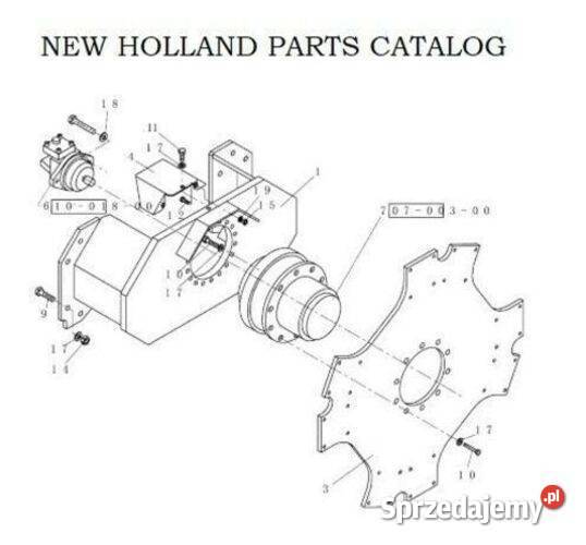 HOLLAND TT55 ciągnik katalog części motoryzacja, transport Poradniki, albumy i reportaże Kielce sprzedam
