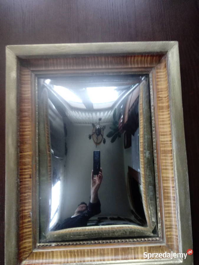 wypukłe lustro w stylu angielskim antyczne