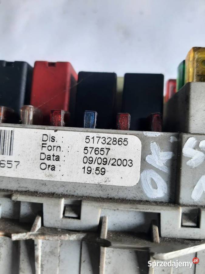 Fiat Stilo skrzynka bezpieczników 51732865 Ksawerów sprzedam