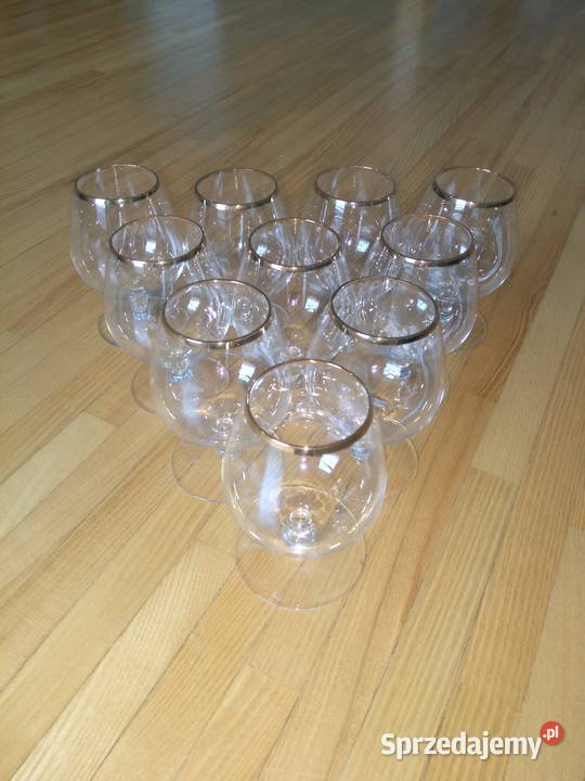 Kieliszki lampki komplet 10 sztuk na koniak Warszawa