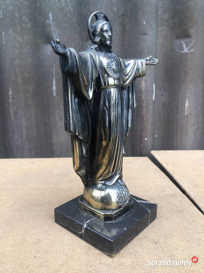 Jezus figurka na kamieniu Łowicz