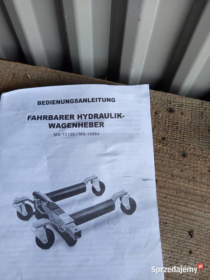 Wózek manewrowy hydrauliczny pod kola Złotniki Lubańskie sprzedam