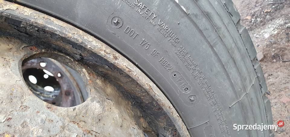 KOŁO KOŁA KOMPLETNE 225 29560 NAPĘDOWE ciężarowe Koła i felgi Bieleń