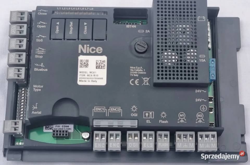 Nice MCA1 R10 MC824H R10 centrala sterujaca nowa Wiskitki sprzedam