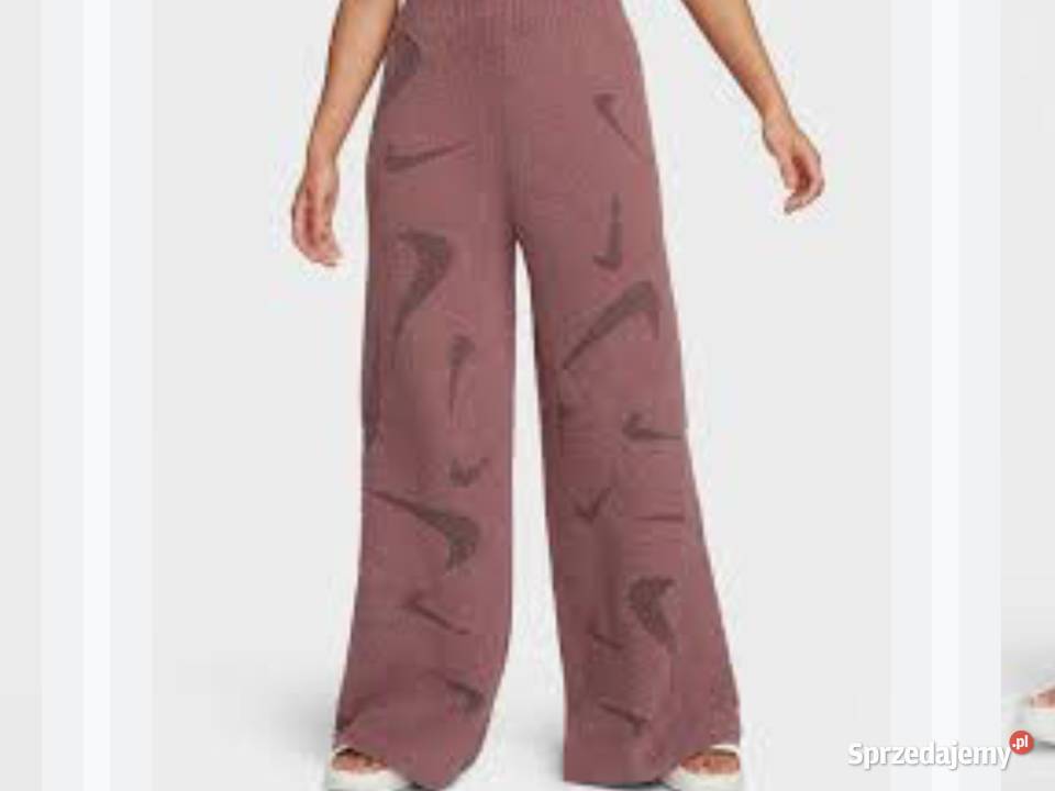 Spodnie Dzianinowe Damskie NIKE XS Szerokie Nowa Sól