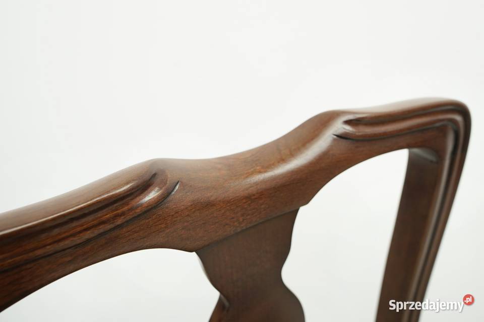 Komplet 8 eleganckich krzeseł Francjalata 40te wielkopolskie Jerka