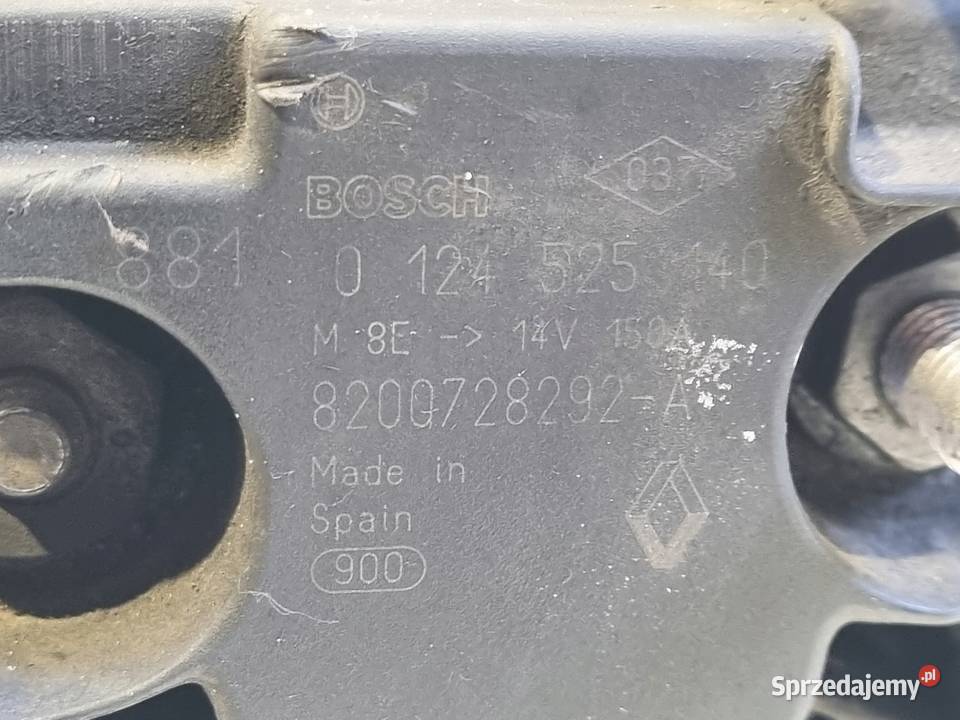 ALTERNATOR Nissan Qashqai 15 DCI bosch Rudka