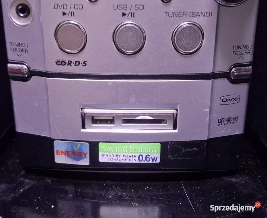Mini wieża Sharp z USB I SD z kolumnami Wadowice