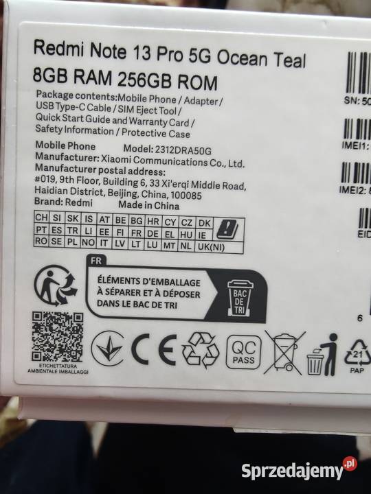 Xiaomi Redmi Note 13 Pro 5G 256 GB Xiaomi Działdowo