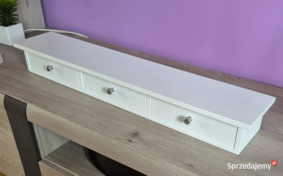 SONGMICS półka ścienna z 3 szufladami elegancka Półki Pawłowice
