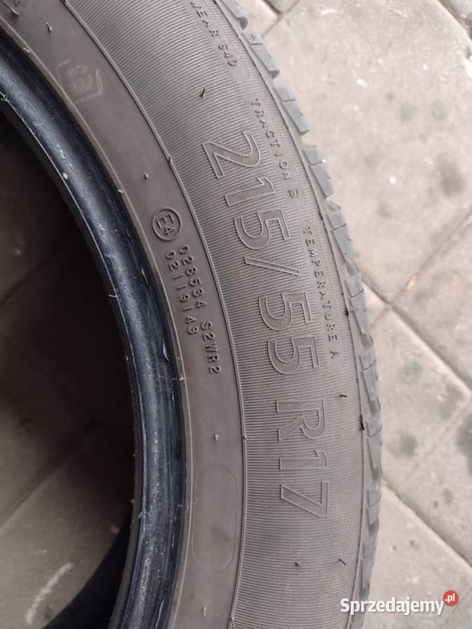 opony całoroczne 215x55x17 ceat sprzedam