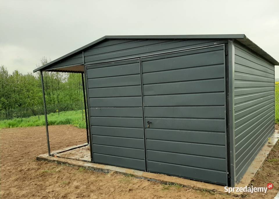 Garaż Blaszany zadaszenie Schowek Garaże wielkopolskie Kalisz sprzedam