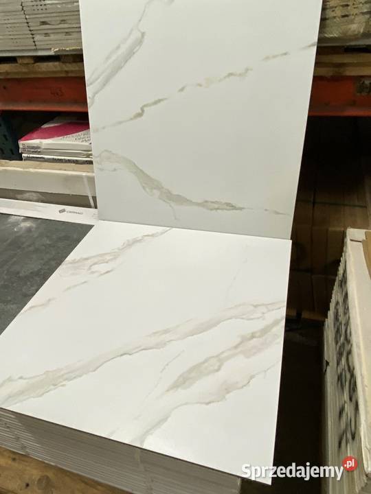 Płytka 60x60 biały marmur mat gres Statuario Zakopane sprzedam