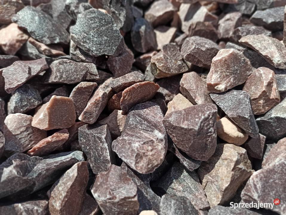 Grys czerwony Kwarcowy 816 mm kamień czerwony Pozostałe Oświęcim