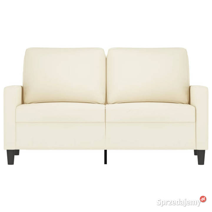 Sofa 2osobowa kremowy 120 tapicerowana aksamitem mazowieckie Warszawa