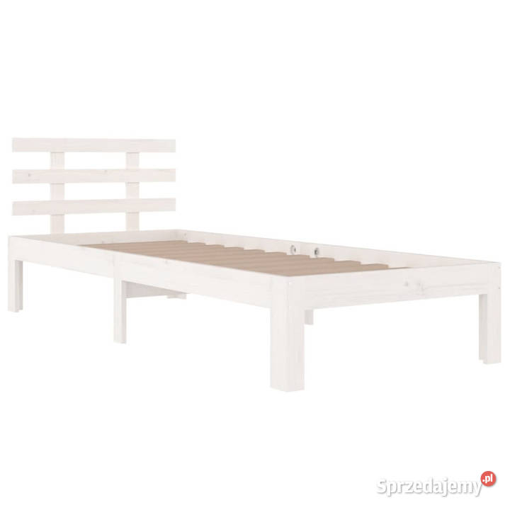 Rama łóżka biała lite drewno 90 x 200 WM814740 205cm mazowieckie Warszawa