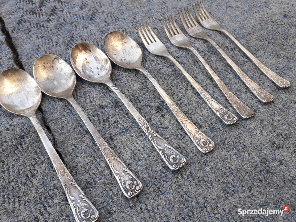 Sztućce Meh Rosja posrebrzane