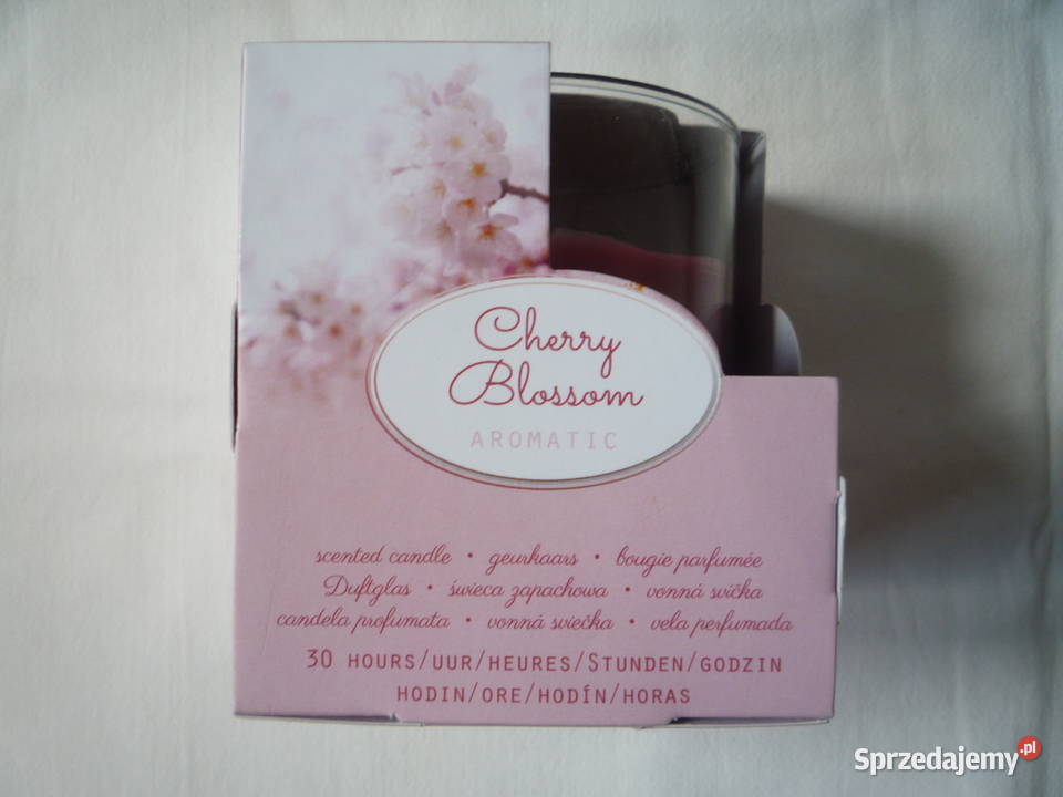 Nowa Świeca zapachowa w słoiku Cherry Blossom Szczecin
