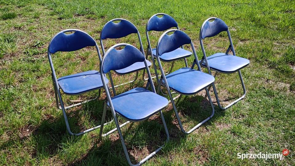 Krzesło krzesła składane metalowe ogrodowe kujawsko-pomorskie Tonowo