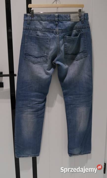 Diverse fajne spodnie guziki W31 L32 niebieski Wrocław sprzedam