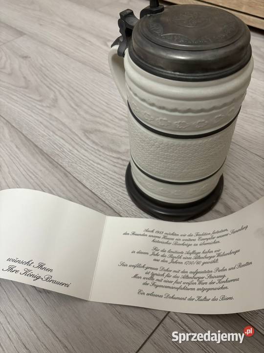 Sprzedam Orginalne kufle z papierami Lampka Szczecin