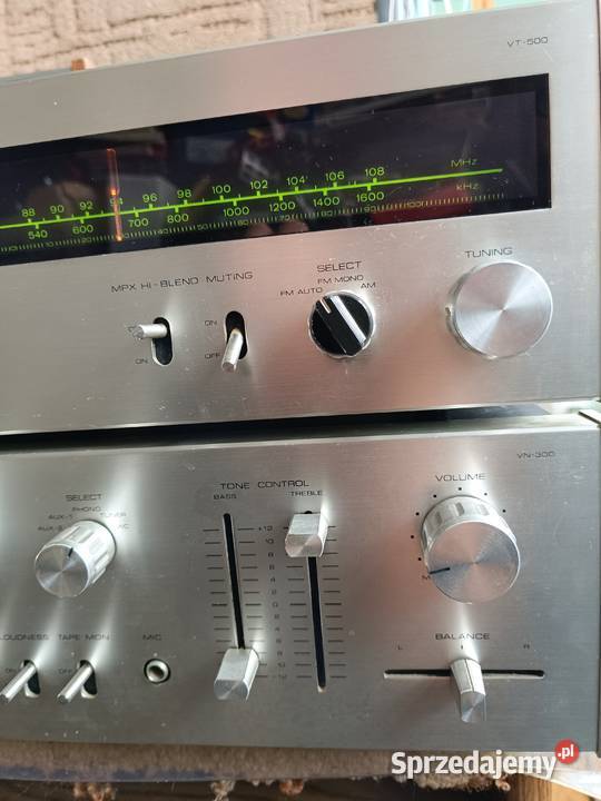 wieża Vintage JVC VT500 VN300 Mosty