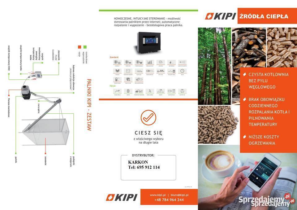 Palnik na pellet 26 kW Kipi Rotacyjny ecoMax 860 Golub-Dobrzyń