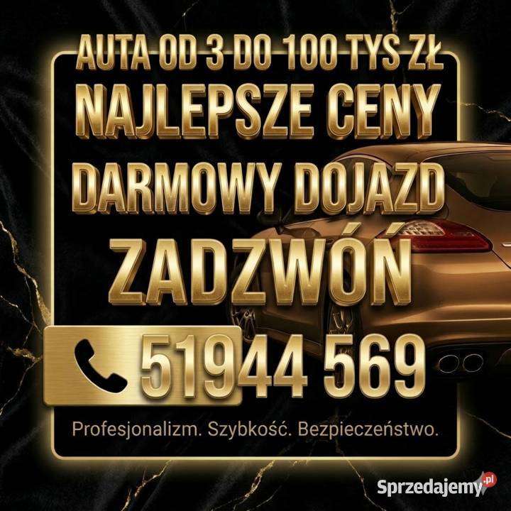 SKUP SAMOCHODÓW Gotówka RĘKI 518 944 569 Skup pojazdów Polkowice usługa