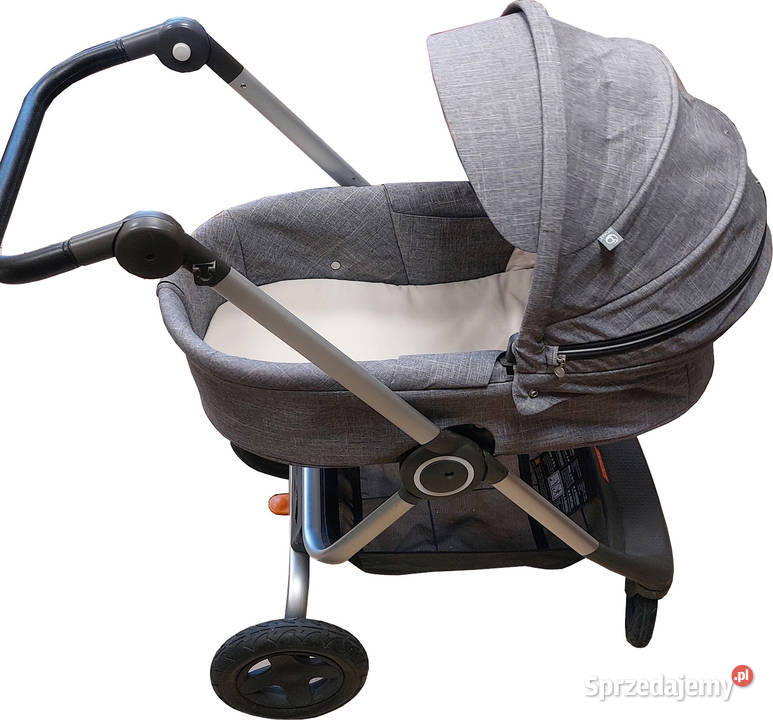 Wózek Stokke 2w1 gondola spacerówka Aluminium Opalenica