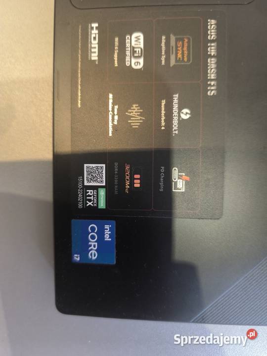 Laptop ASUS TUF Dash F15 FX516PMHN023T Zawiercie