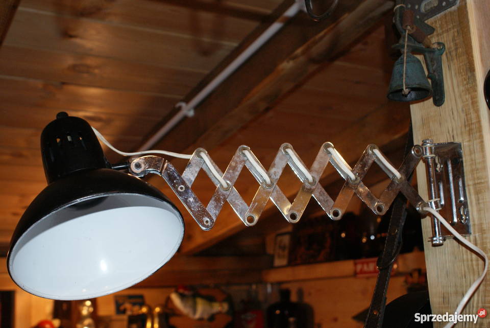 Lampa ścienna nożycowa loft vintage mazowieckie Warszawa