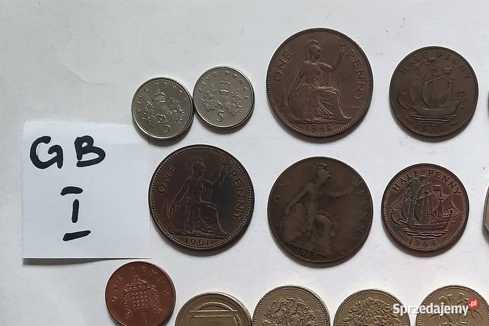 Zestaw I Monet Anglia GB Wielka Brytania śląskie Gliwice