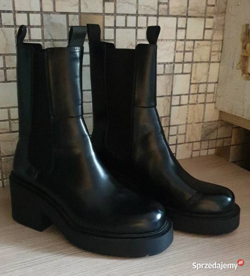 Buty botki sztyblety damskie nowe r40 Moda i Styl pomorskie Chojnice