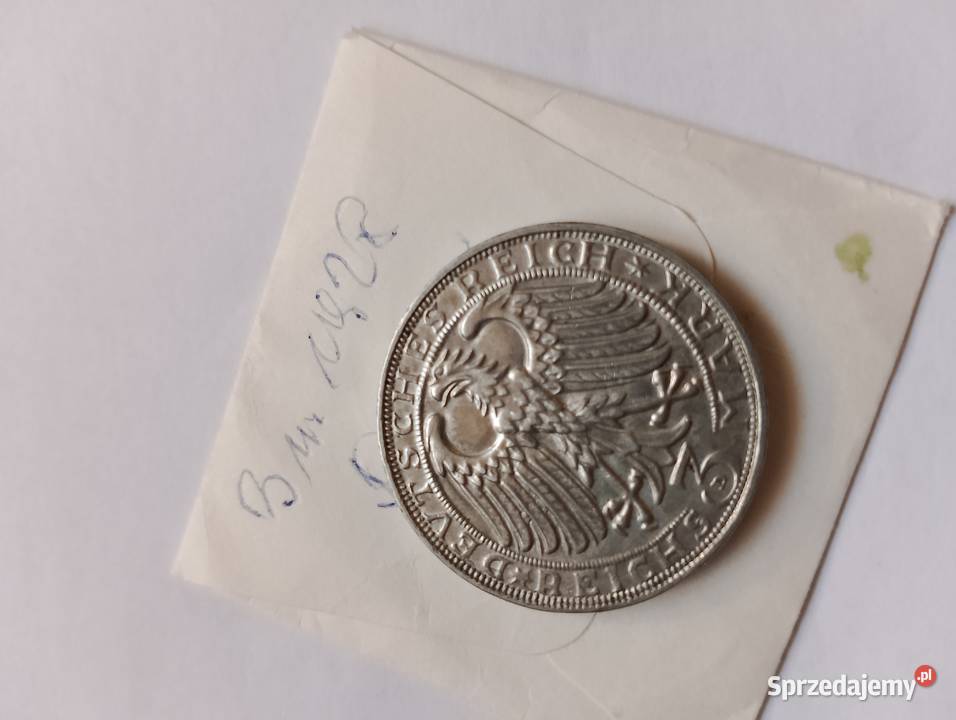 3 marki 1928 Durer stan I rzadki Kolekcje Busko-Zdrój sprzedam